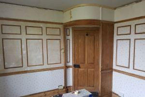 Restoration work required to panelling